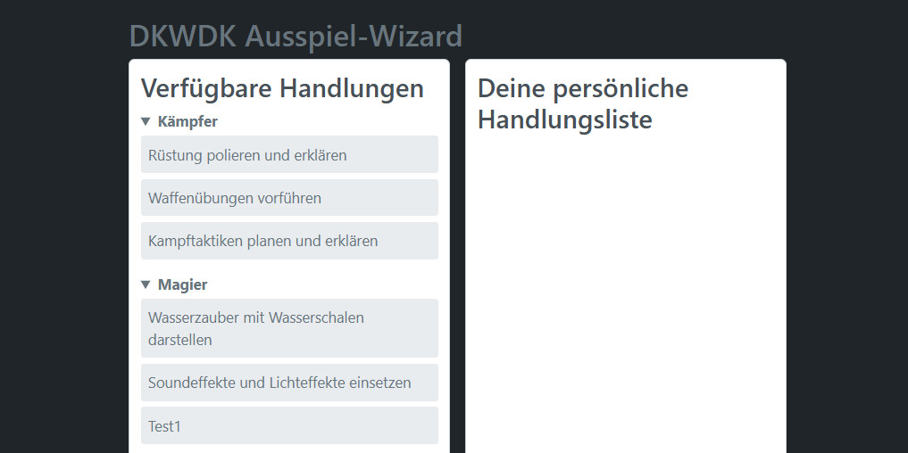 DKWDK Ausspiel-Wizard